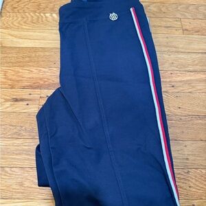 Tommy Hilfiger women Navy capris length with Red and White Stripes